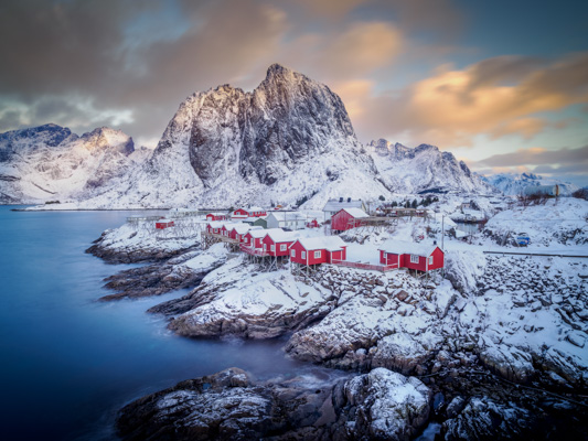 First light, Hamnoy by David Travis